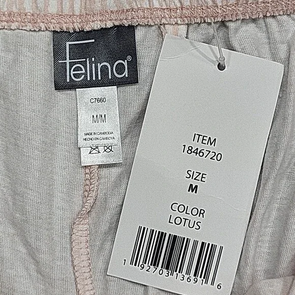 Felina Women's Lounge Pajama Set Sleepwear Medium Size Tank Top Short - Picture 3 of 8
